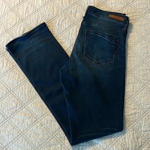 Express Supersoft barely boot mid rise jeans